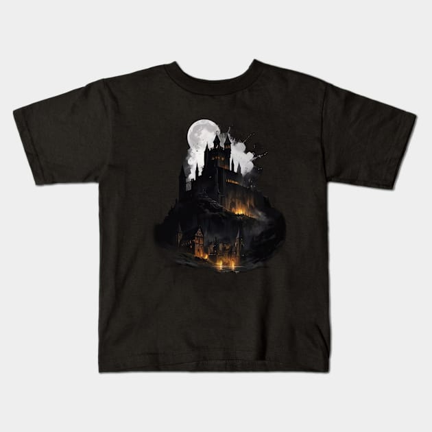 Dark Castle Kids T-Shirt by JayDs Shop